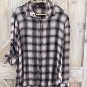 Rock&Roll Cowgirl plaid shirt size M